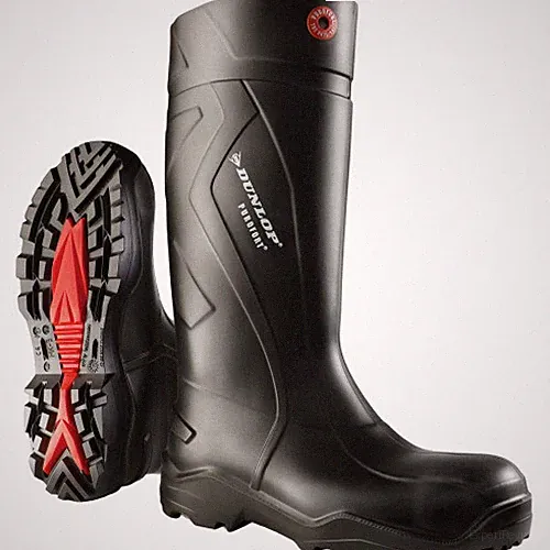 DUNLOP UNISEX Gummistiefel Baustiefel Sicherheitsstiefel Purofort+ S5 schwarz