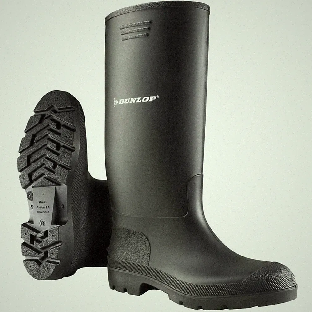 DUNLOP UNISEX Gummistiefel Gartenstiefel Stiefel / Arbeitsschuh Pricemastor schw