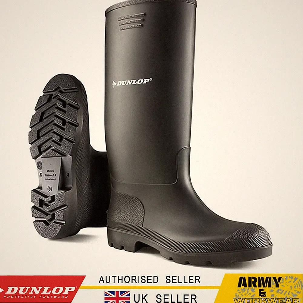 Dunlop Wasserfest Gummistiefel Herren Damen Festival Regen Schnee Schlamm