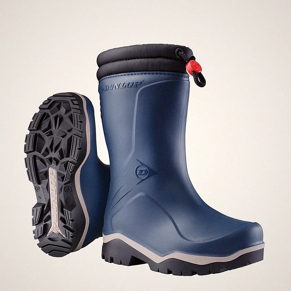DUNLOP Winterstiefel Kids Gummistiefel Kinder Stiefel Blizzard PVC blau Gr 24-35