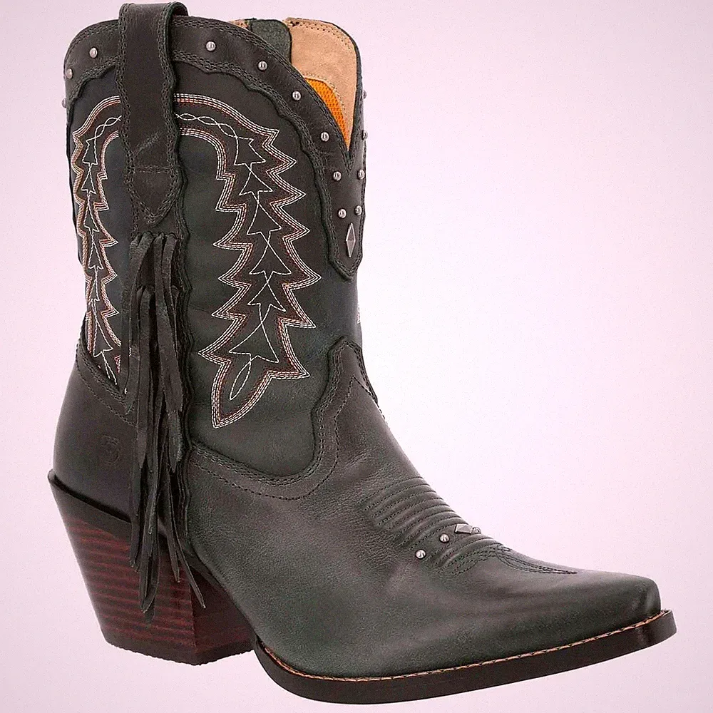 Durango Crush Bootie Leder Damen Sattelbraun/Dunkelblau Stiefel
