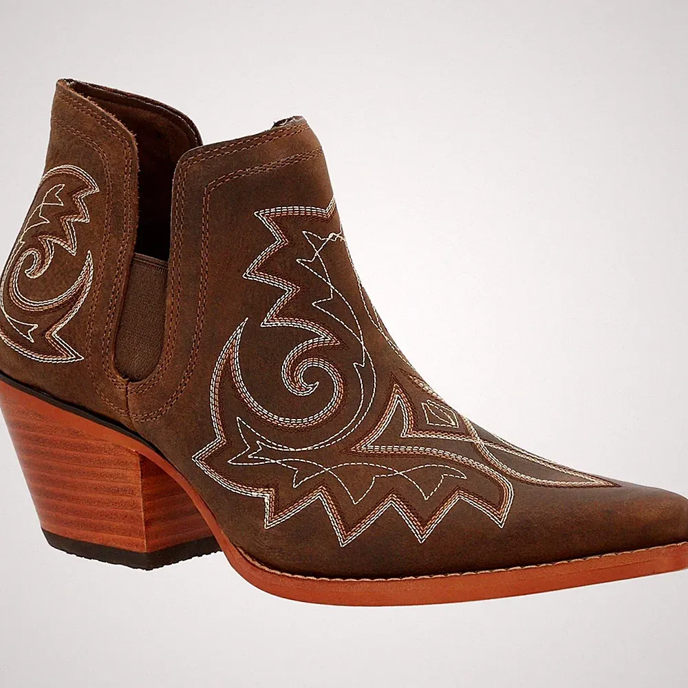 Durango Crush Leder Damen Kaffee Stiefel