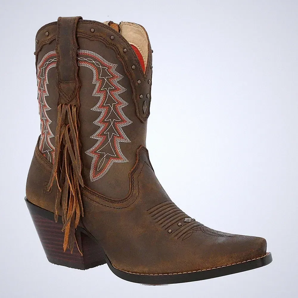 Durango Crush Leder Damen Pecan Stiefel