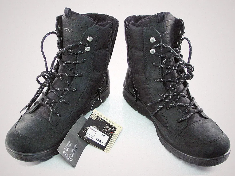 ECCO Damen Stiefel Gore-Tex warme Winter- bzw. Schneestiefel Gr. 39 NEU OVP