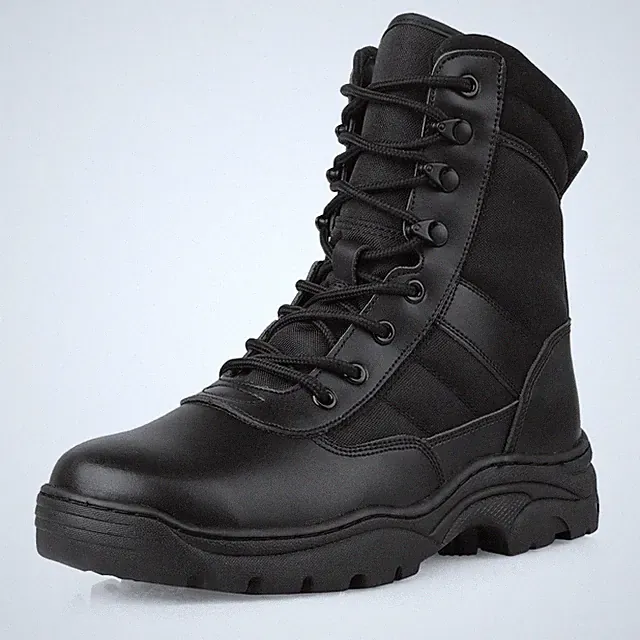 Einsatzstiefel Herren Zipper Kampfstiefel Springerstiefel Militär Stiefel Tac...