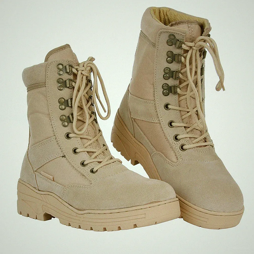 Einsatzstiefel Sniper von Fostex sand beige Stiefel Outdoor Profilsohle Leder