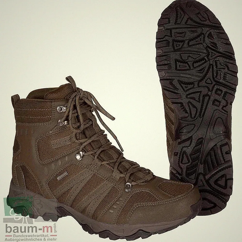 Einsatzstiefel Tactical von MFH Braun Wasserdicht Atmungsaktiv Outdoor Schuhe