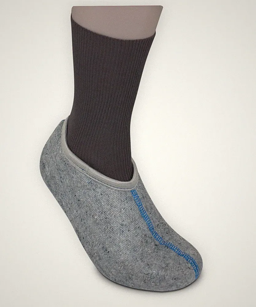 Einziehsocken FÜSSLING Stiefel-Socken für Gummistiefel (1 oder 2 Paar) grau