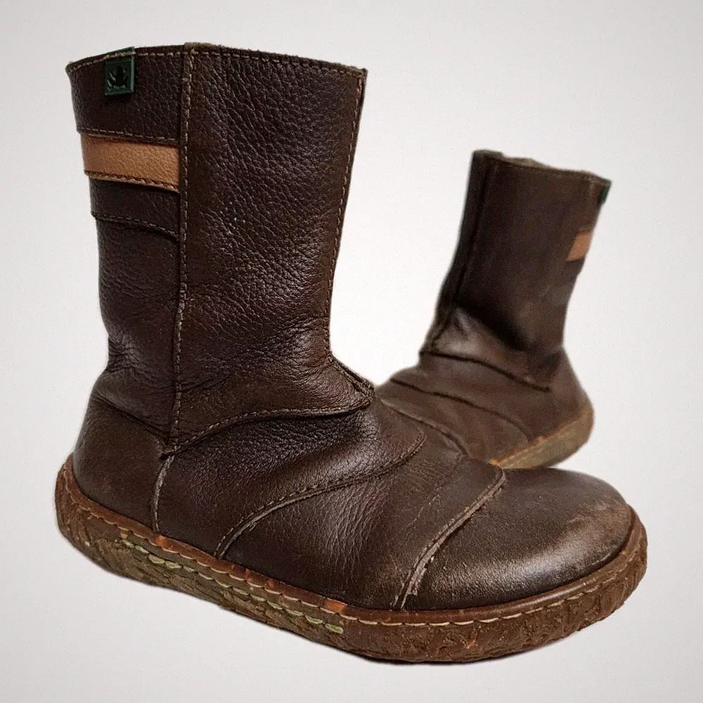 El Naturalista Kinder Stiefel gefüttert Leder Gummisohle Naturally Made UK 9 EU 27