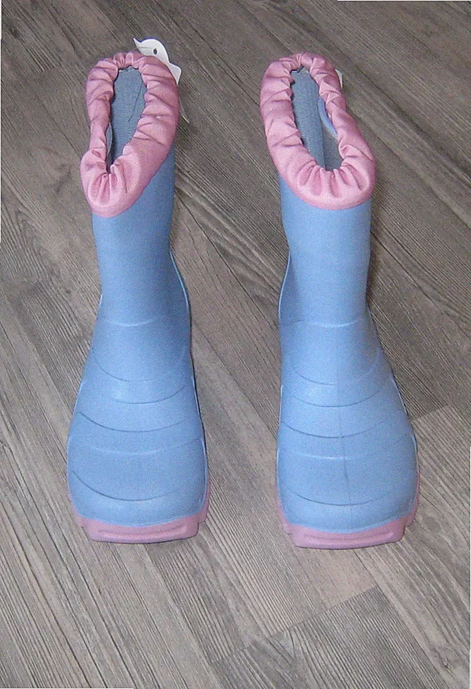 Elefanten - Gummistiefel ungefüttert Hellblau Rosa Gr 26 Mit Etikett