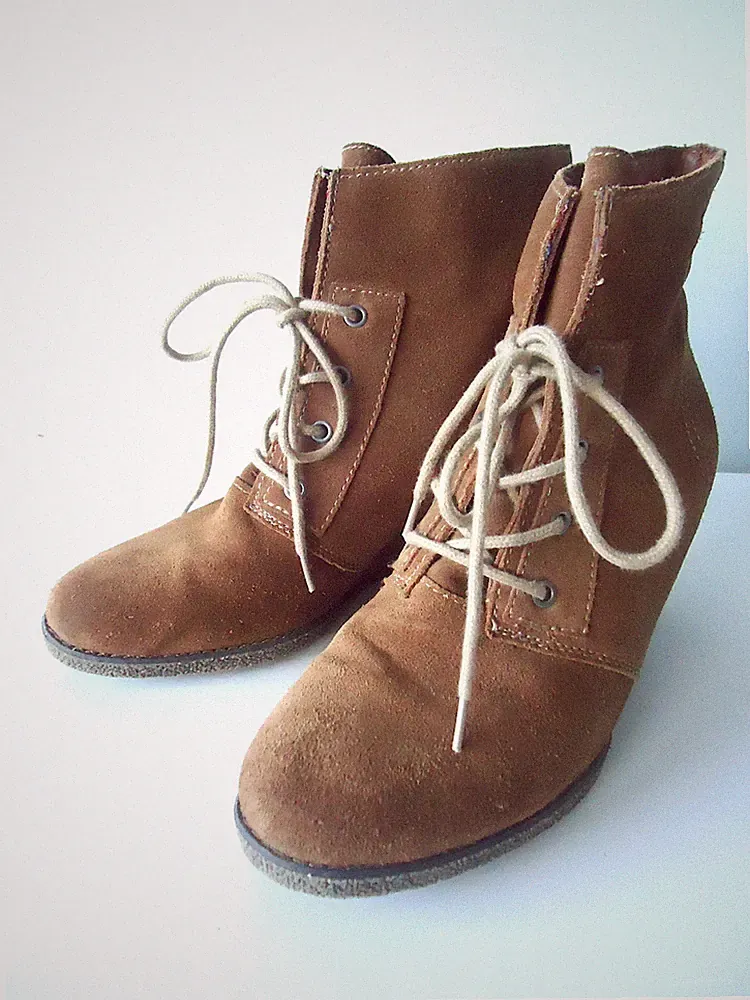 elegante TAMARIS Wildleder Trend Stiefeletten Gr.39, halbhoch,braun,s.g. Zustand