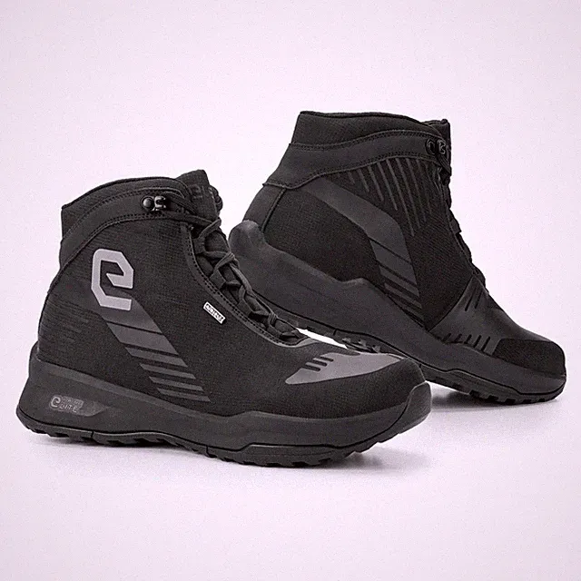 ELEVEIT Town Wp Lady Road Damen Motorradschuhe Schwarz Wasserdicht