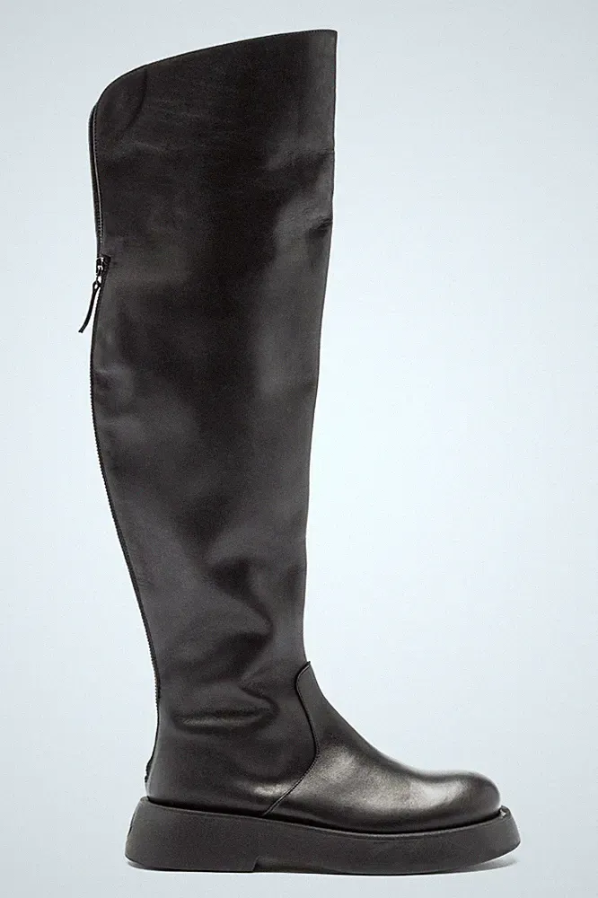 ERNESTO DOLANI Overknee Stiefel 39 optimal für 39,5 schwarz | Neupreis 398€