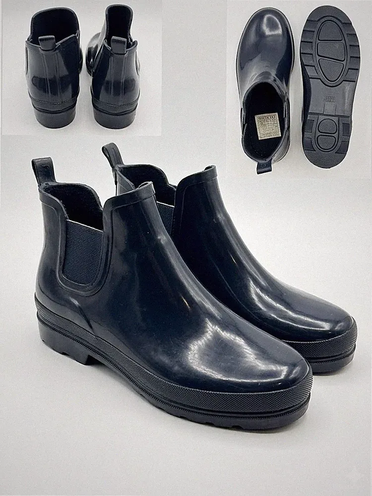 Esmara Chelsea Gummistiefel / Boots • Dunkelblau Glänzend • Gr. 38