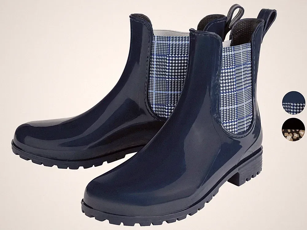 Esmara Damen Regenstiefelette Gummi Stiefel Halbstiefel Stiefeletten NEU