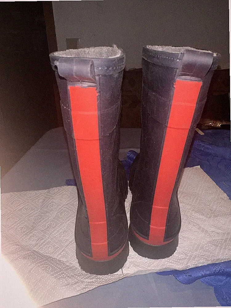 ESMARA Gummi-Stiefel Gr. 40 schwarz Damen Herren Schuhe Gummistiefel Gefüttert
