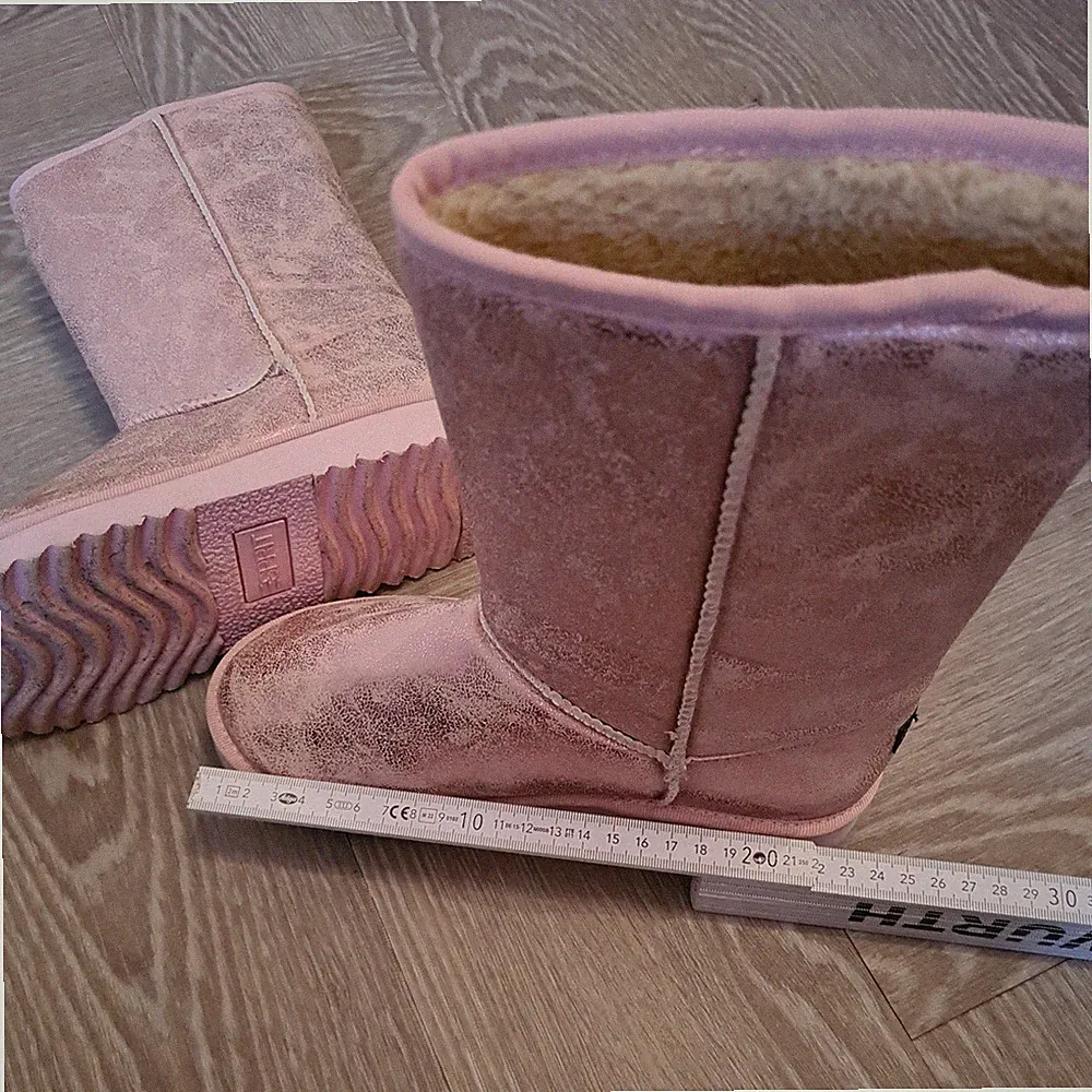 Esprit Stiefel Boots Fell gefüttert, rosa, Größe 36! GLITZER