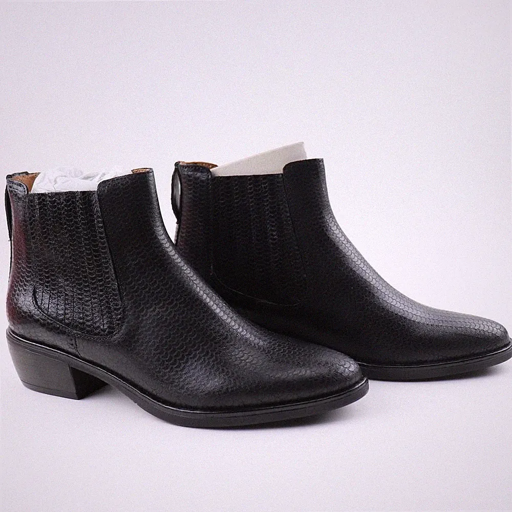 Esska Bettina Damen Chelsea Boots Stiefeletten Schwarz Gr. 38 Neu