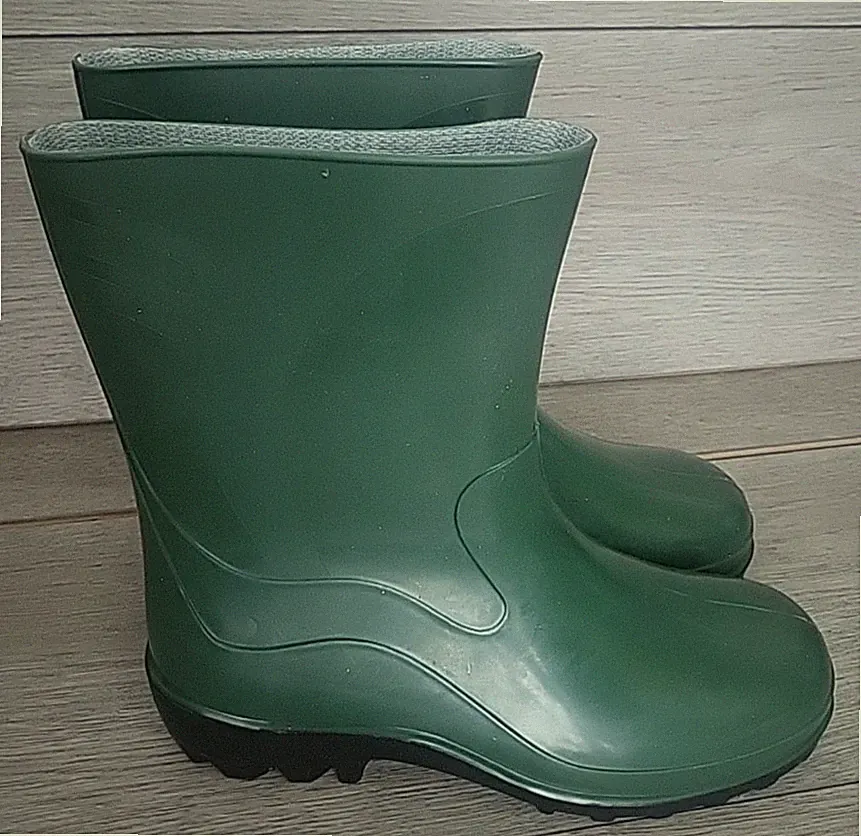 ESTRO Damen Kurz Gummistiefel Regenstiefel Wellington Khaki Grün UK 4 EUR 37