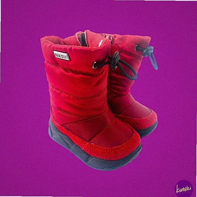 FALCOTTO Unisex Baby Poznurr Schneestiefel, Wolle gefüttert, rot, UK 2 | EU 18 | US 3C