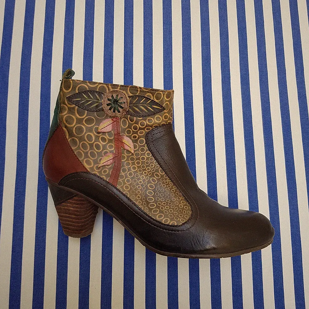 Farbenfrohe Stiefeletten von Soft Comfort by Wildflower, 39, grün / bunt