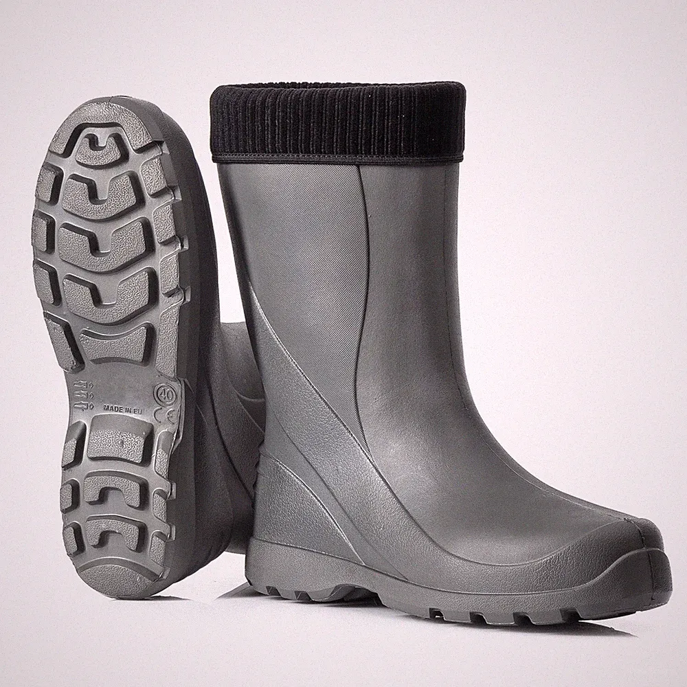 Federleichte Gummistiefel gefütterte Damen Winter Regen Thermo Stiefel Gr 36-42