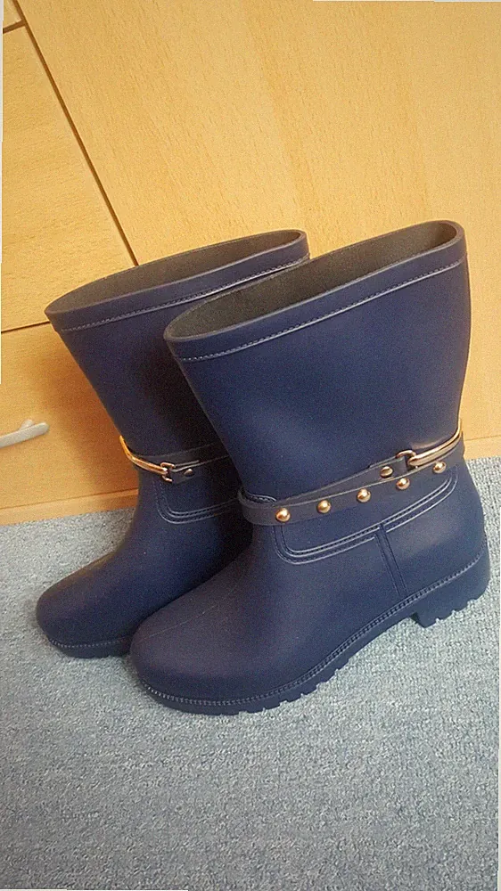 Festival Gummi Stiefel, Boots, Rubberboots, Regen, wasserfest, blau gold Gr. 40
