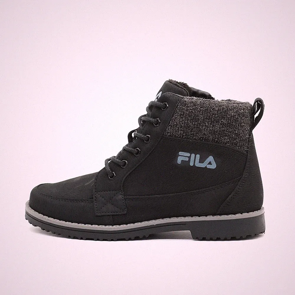 Fila Damen Stiefel Schwarz Synthetik Kurzschaft Gefüttert EU 38