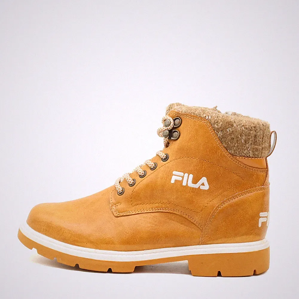 Fila Damen Winter Boot Stiefel gelb Kunstleder Outdoor Outdoor-Stiefel EU 37