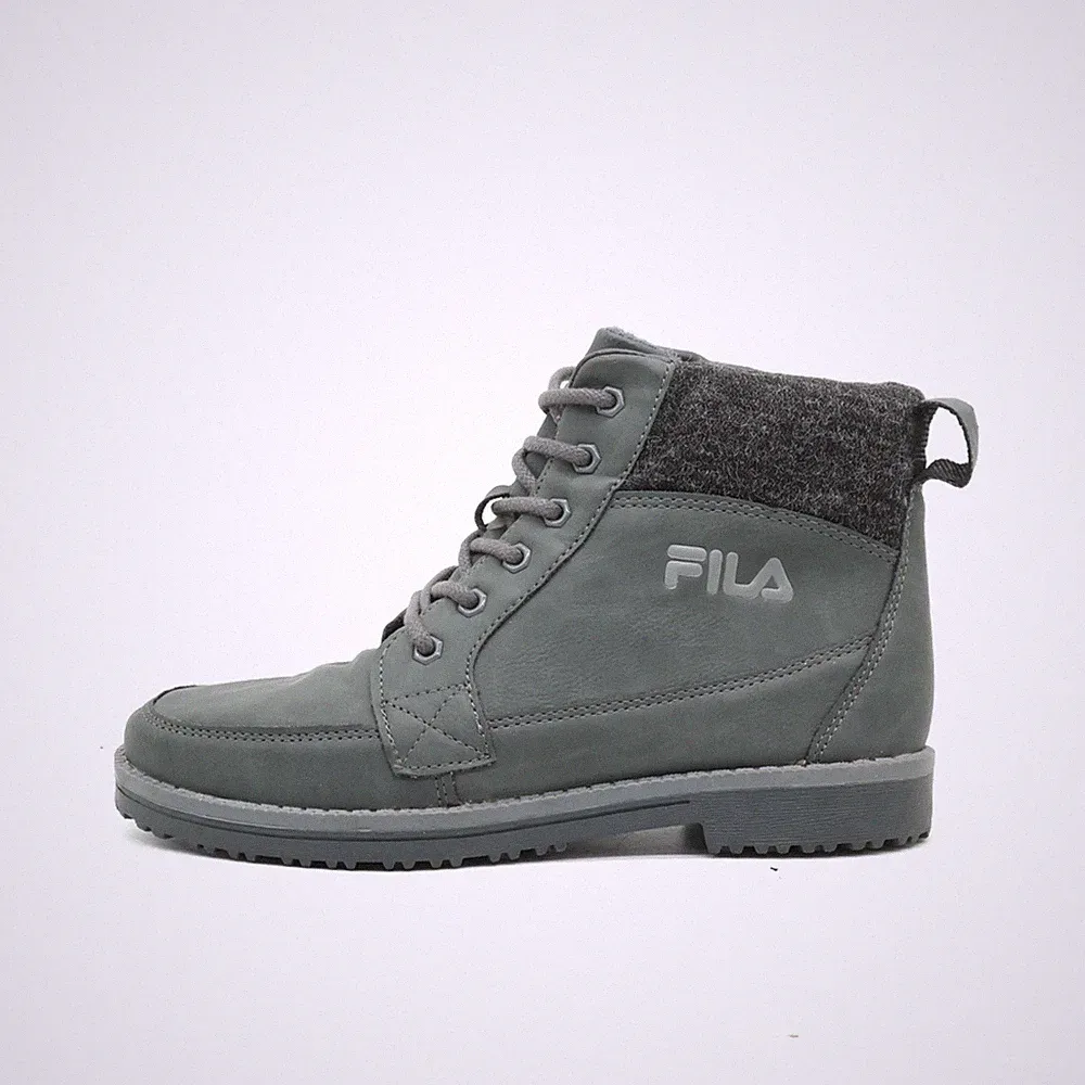 Fila Damen Winter Boot Stiefel Grau Kunstleder Mittel Boots Winterstiefel EU 37