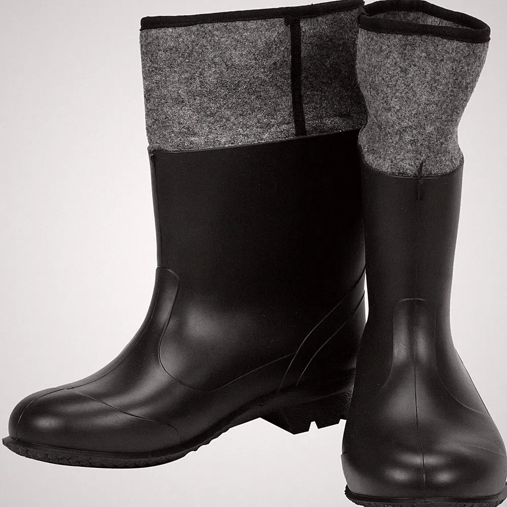 Filzstiefel PVC Größe 44 BOMBINA Herren Gummistiefel Wasserdicht Schlammig