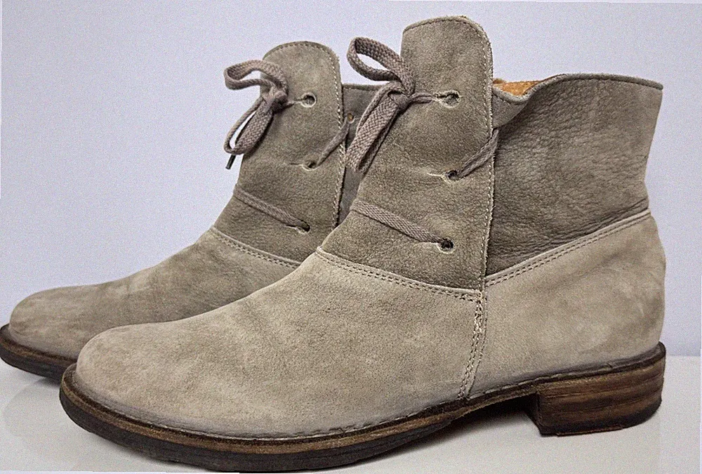 Fiorentini Baker Boots Stiefeletten 38 Cowboy Wildleder Ankle Stiefel Schuhe9846