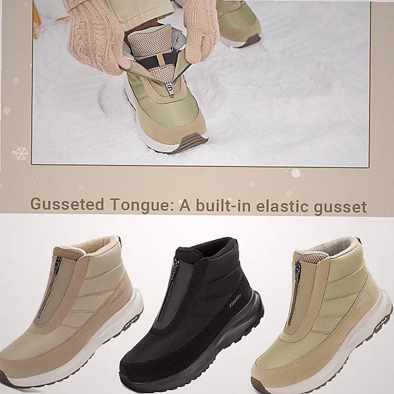 FitVille Winterstiefel Damen Extra Weit Warm Gefüttert Schneestiefel Wasserdicht
