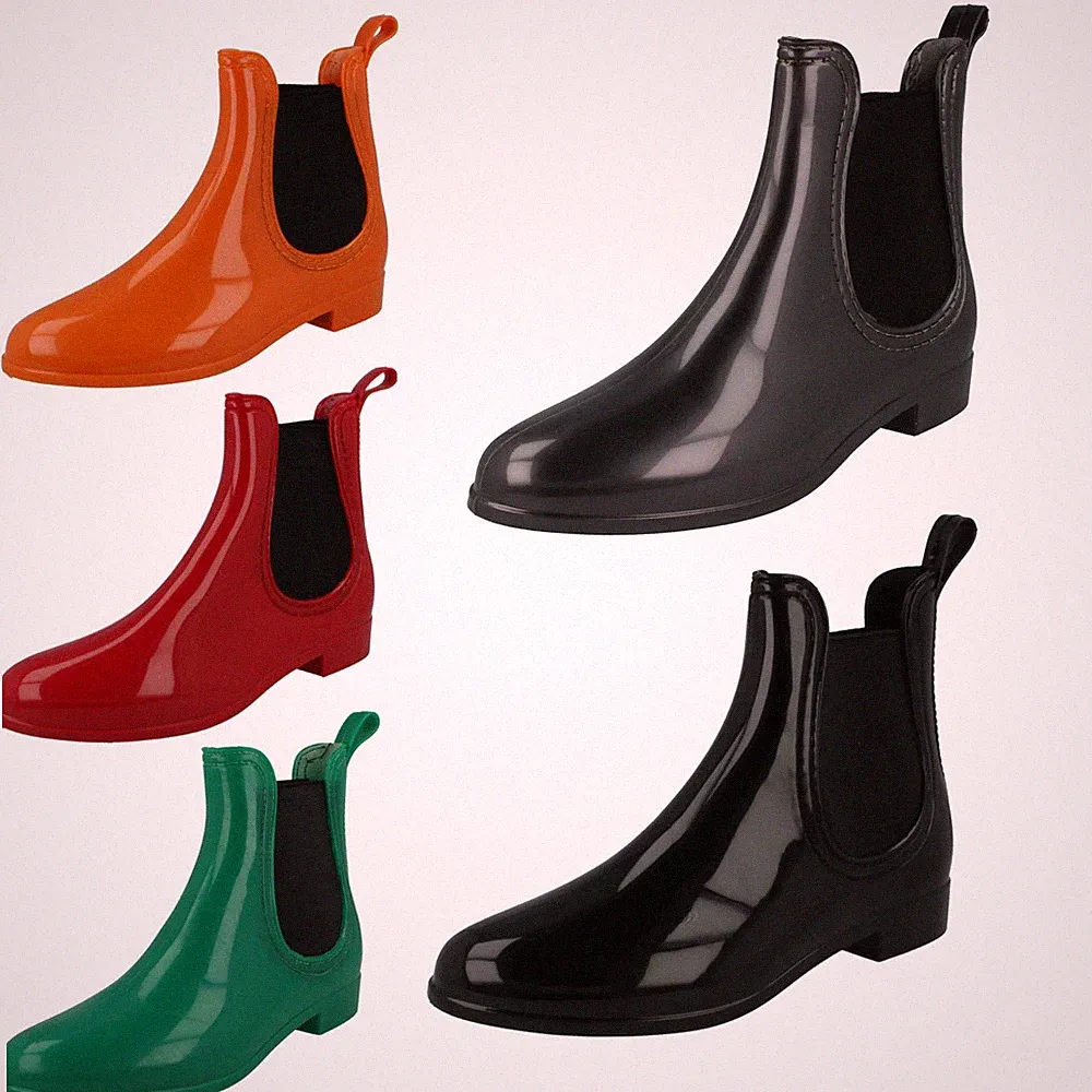 Flache Damen-Stiefeletten Spot On *Gummistiefel*