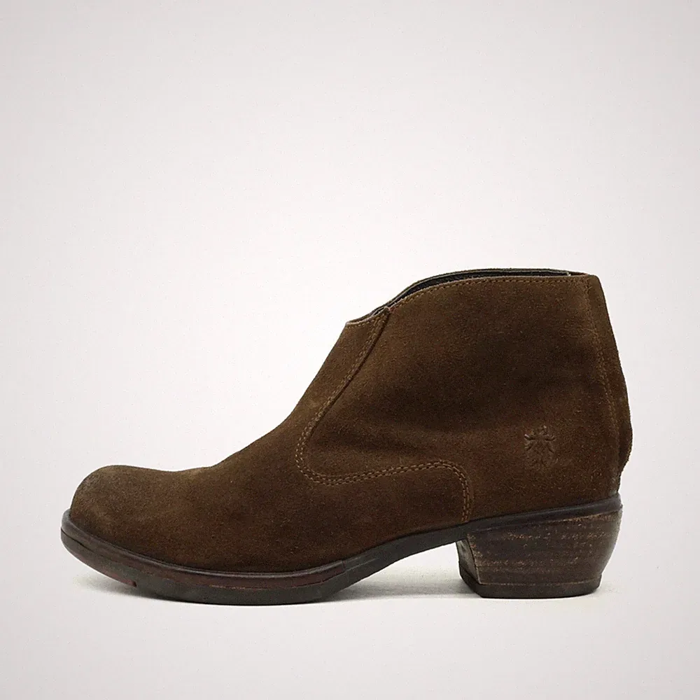 Fly London Damen Western Boot Stiefelette Braun Knöchelhoch Stiefeletten EU 37