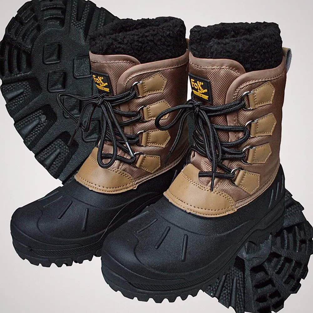 Fox Outdoor Kälteschutzstiefel geschnürt Gummistiefel Boots khaki Größe wählbar