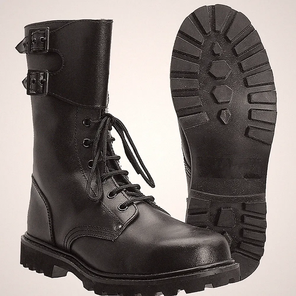 Französische Kampfstiefel m. Schnallen Schnallenstiefel Army Armee Stiefel 36-47