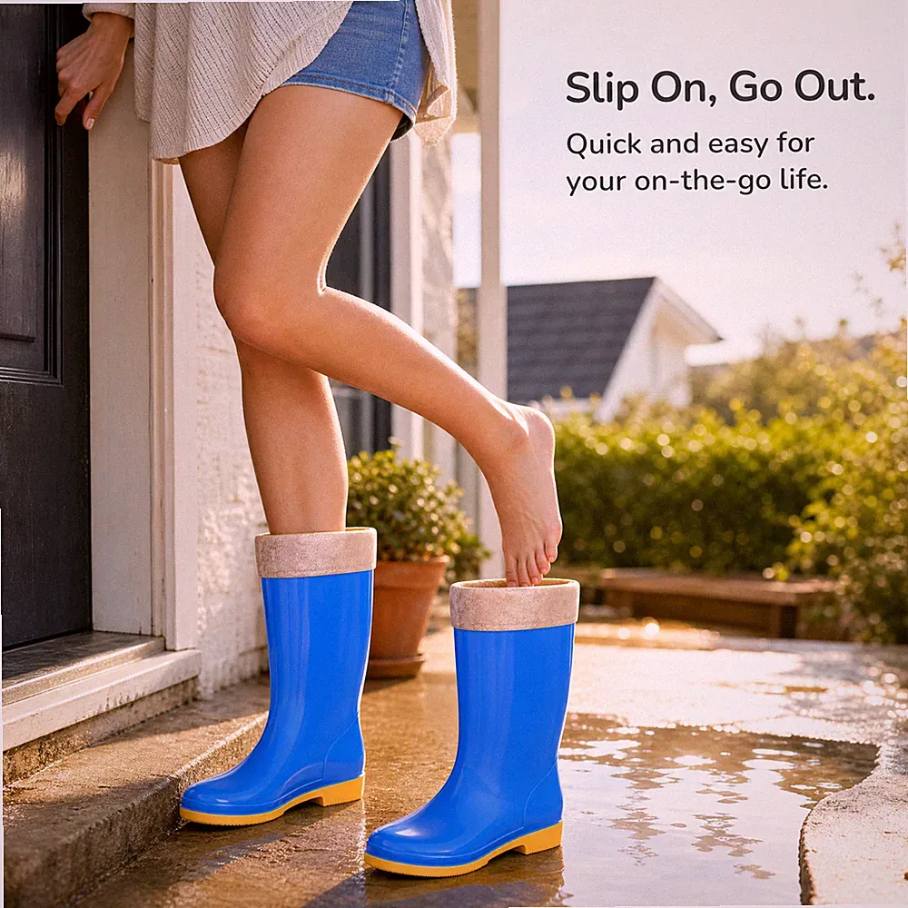 Frauen Regenstiefel Slip-on, für die Arbeit - im Freien