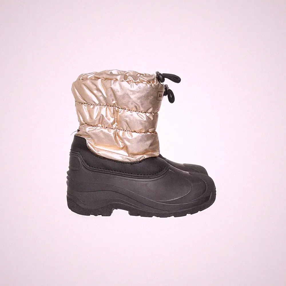 Friboo, Kurze Gummistiefel, Größe: 26/27, Schwarz/Gold, Damen #3Zu