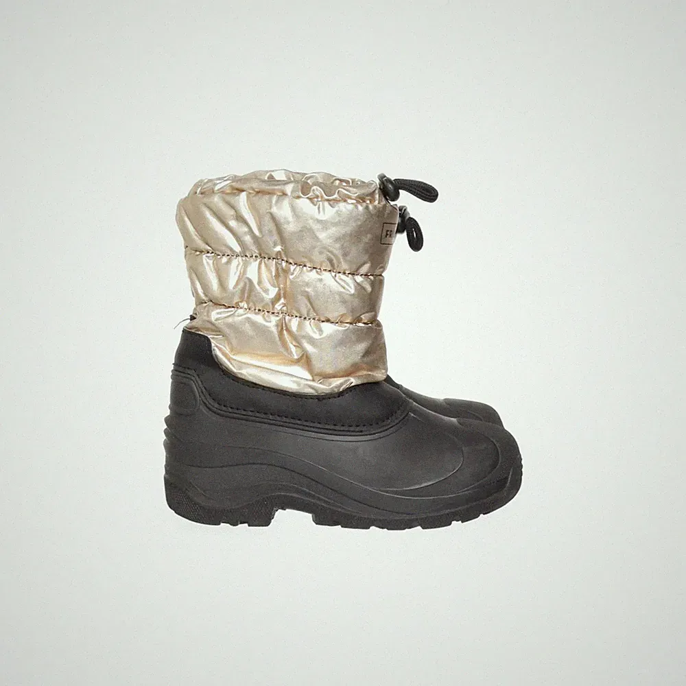Friboo, Kurze Gummistiefel, Größe: 26/27, Schwarz/Gold, Damen #3Zu