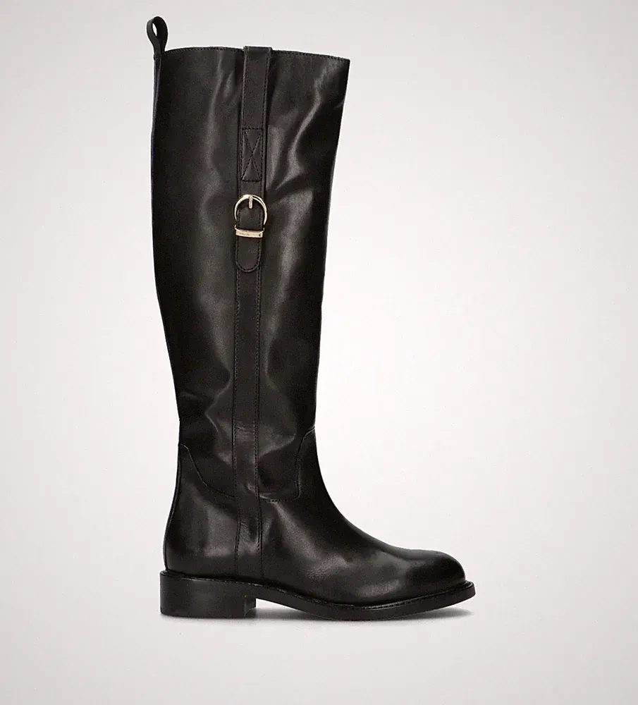 Fricky Damen Stiefel Schwarz Naturleder FR-IFL25-16-NRO-A101810
