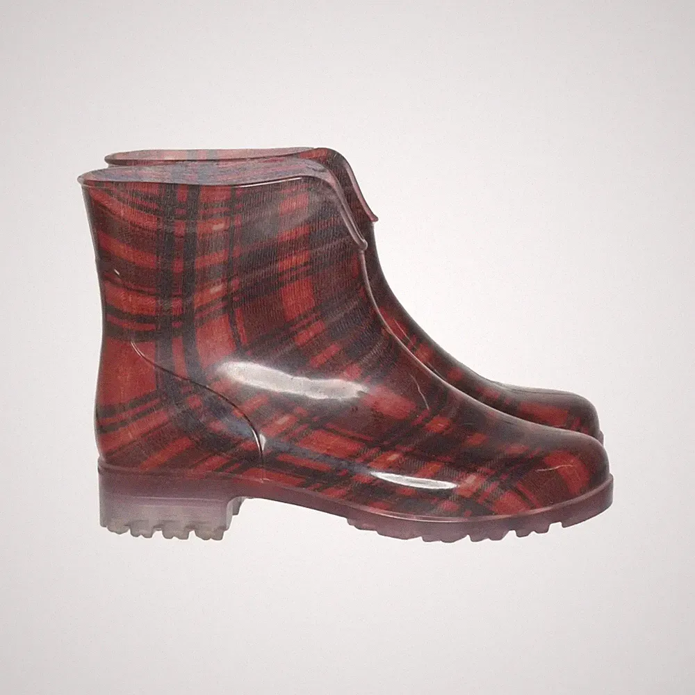 G & G, Kurze Gummistiefel, Größe: 36, Rot/Schwarz/Mehrfarbig, Damen #oNV