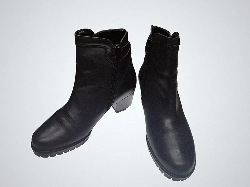 Gabor 4 / 37 Schuhe Stiefel Stiefelette Schwarz Damen Winter Schuhe Leder NEU
