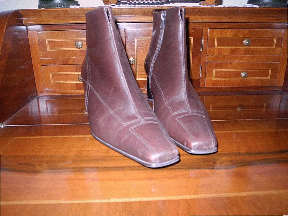 Gabor 41 Damen Stiefeletten Leder in Braun