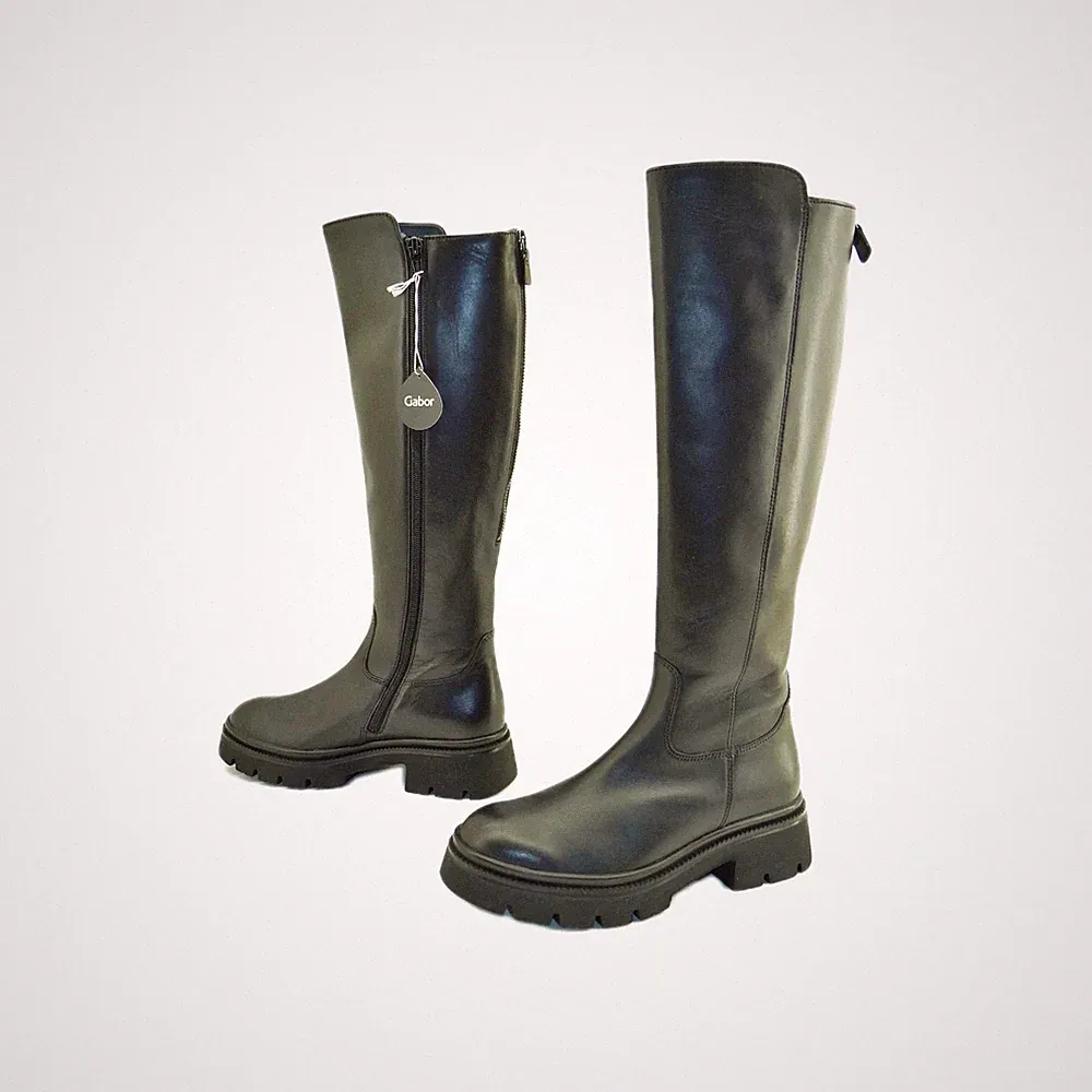 Gabor 51.859.27 Stiefel Schwarz Winter Schuhe Leder Damen Mädchen Gr.35,5 UK3