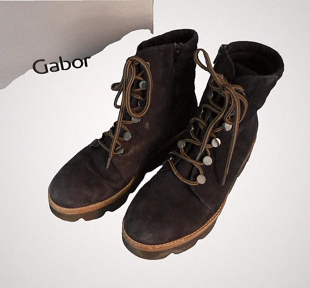 **GABOR**Bootie**Velourleder**Dunkelblau**7**