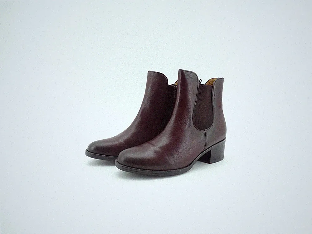 Gabor Chelsea Boots Damenschuhe Stiefel Stiefelette Bordeaux Echtleder NEU Gr.40
