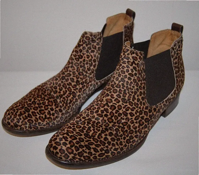 Gabor Chelsea-Boots Gr. 7 Animal-Print