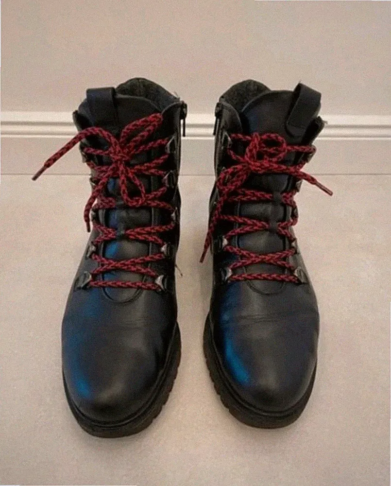 Gabor Comfort Damen Schnürstiefelette Hiking-Boot-Stil, Schwarz Gr. 39