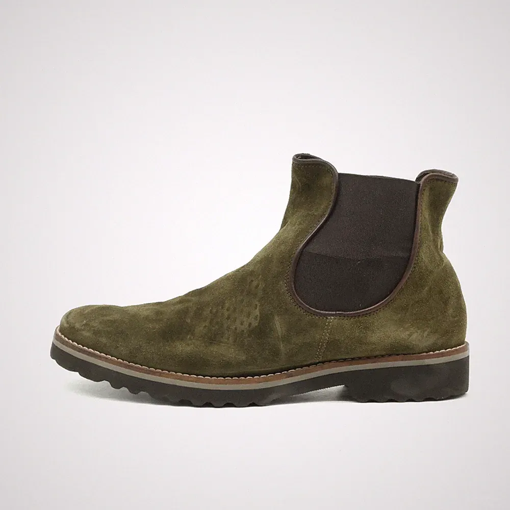 Gabor Damen 57.680 Stiefeletten olivgrü Wildleder Chelsea Boots EU 39